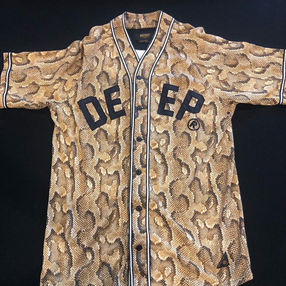 10 Deep snake skin baseball jersey